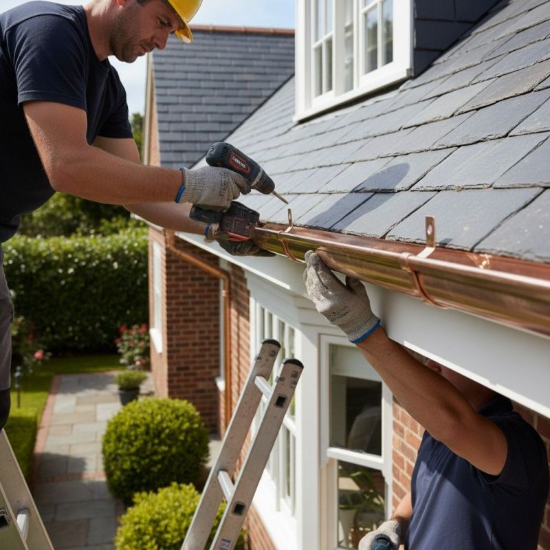Copper Rain Gutter Service in San Francisco, CA